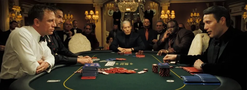 3 kortspel kända från filmer, som också finns på live casino